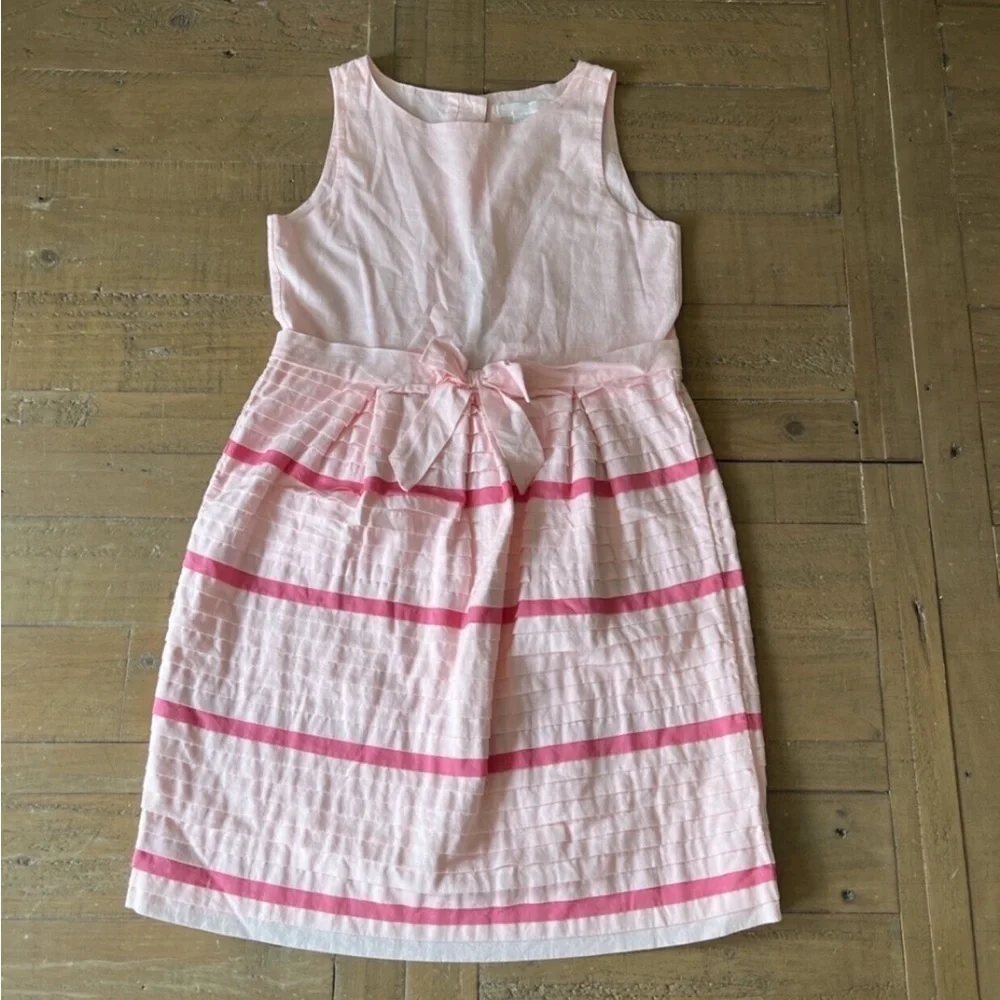Janie and jack pink pleated dress